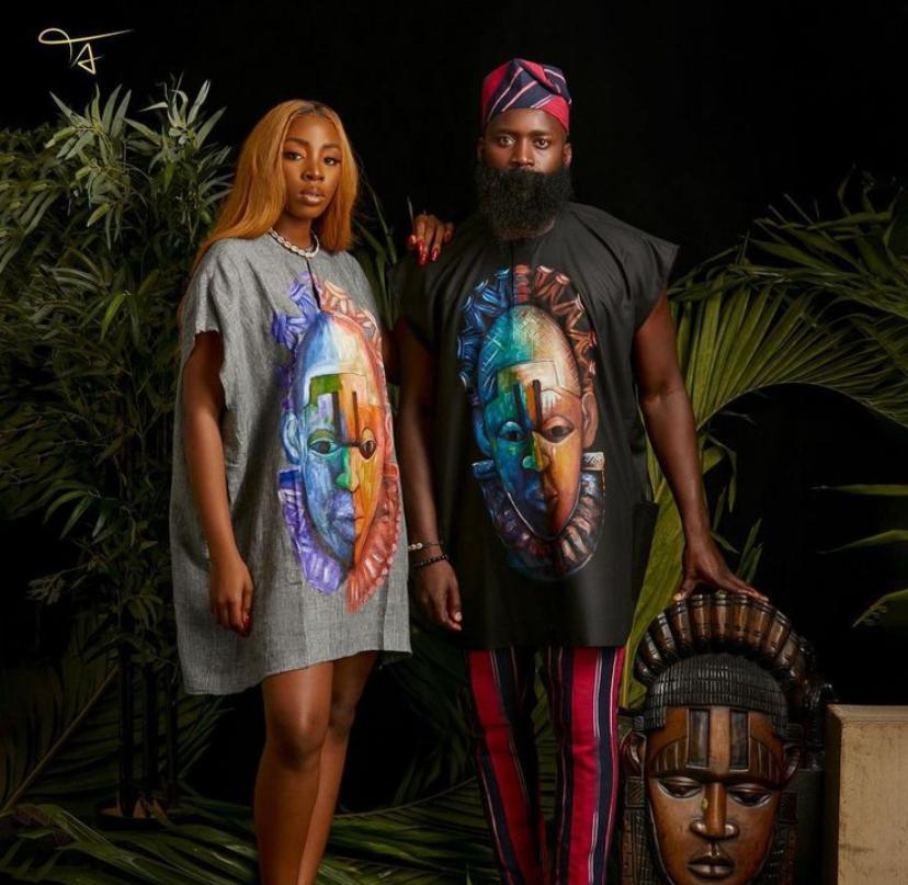 Heritage Mask Print Tunic Set