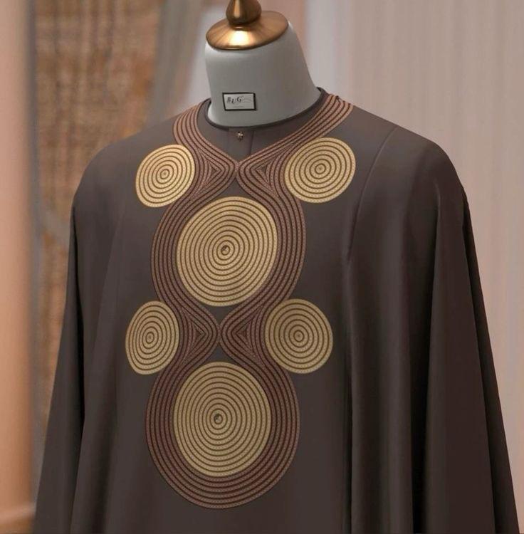 Golden Ripple Agbada