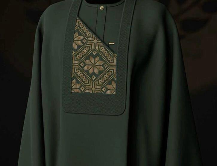 Emerald Bloom Agbada