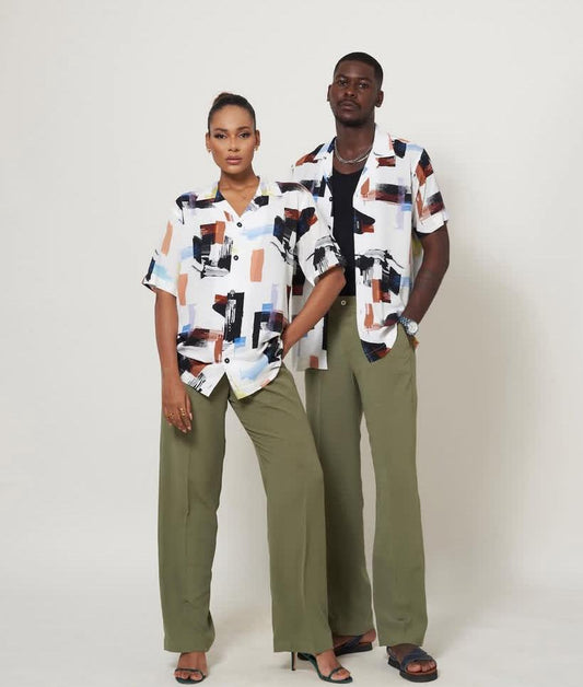 Vibrant Brushstroke Unisex Shirt & Pants