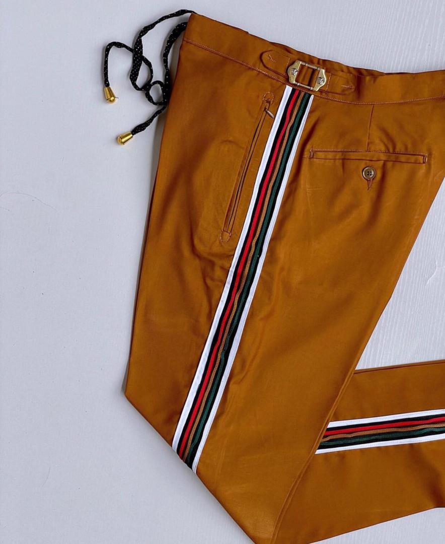 Vintage Mustard Multi-Stripe Pants