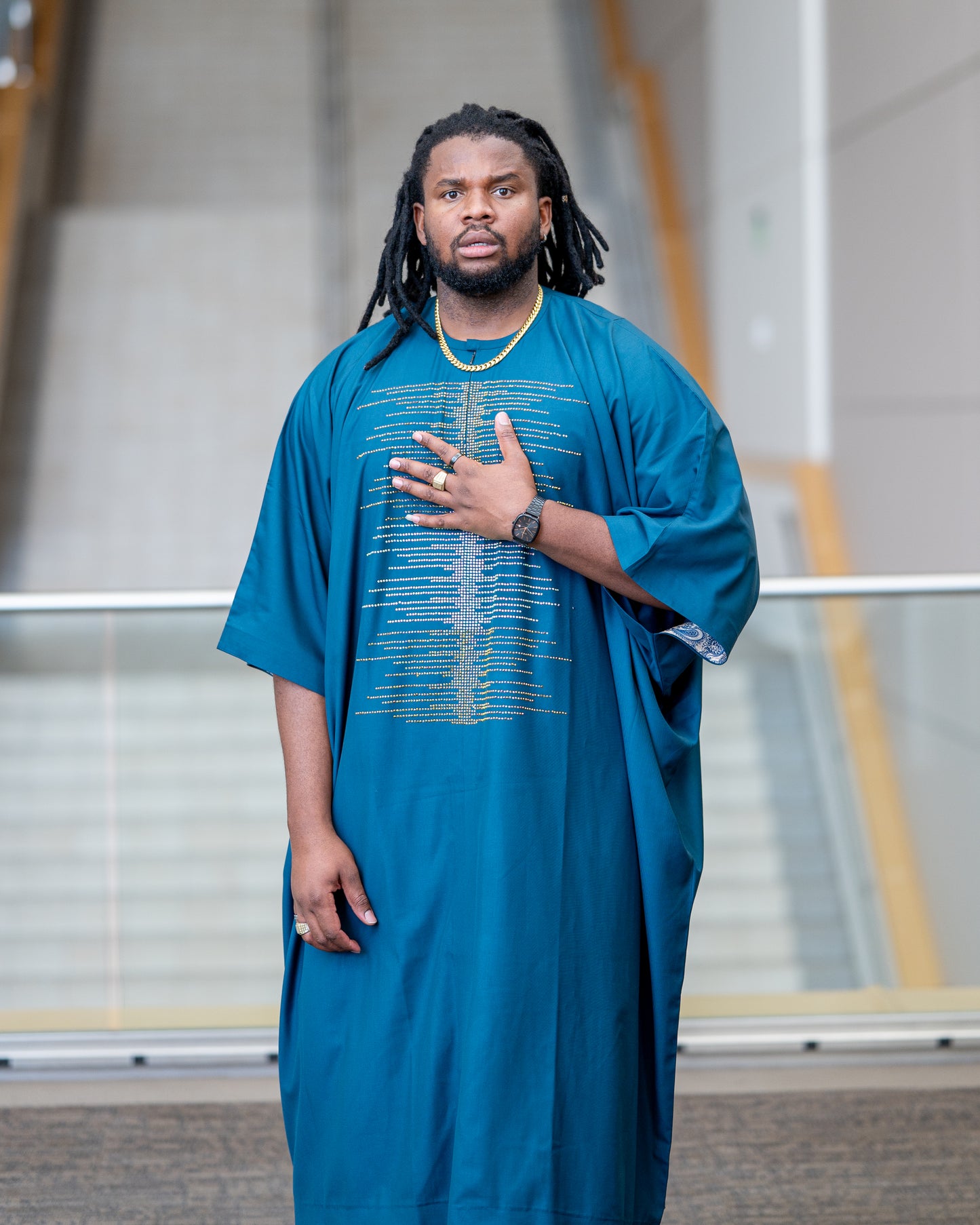 Navy blue Kaftan