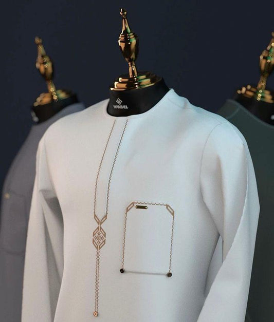 Classic White Senator with Gold Detailing